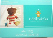 Tiddliwinks Brand abc 123 Bears Musical Mobile Brahm's Lullaby Baby Unisex
