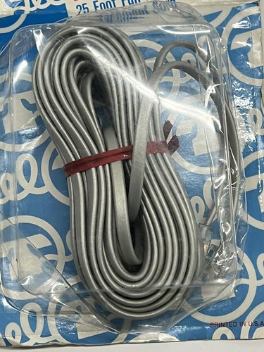 VTG New Modget Telephone Extension Cord 25 FT Gray Modular Phone Line NOS - Picture 7 of 7
