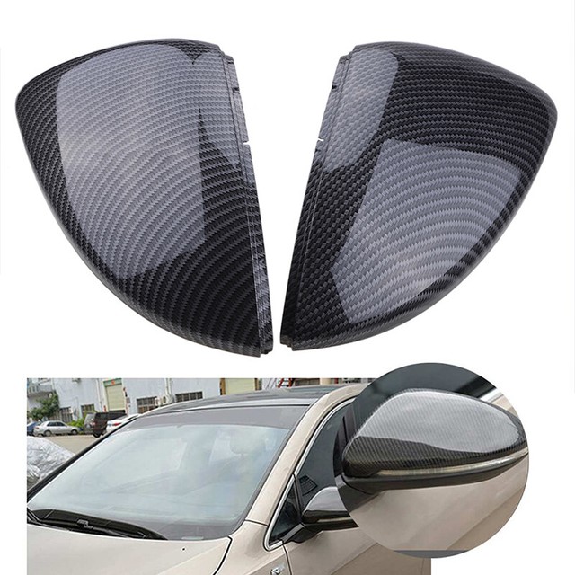 For Volkswagen VW Golf7 MK7 R Gti Carbon Fiber Black Mirror Housing