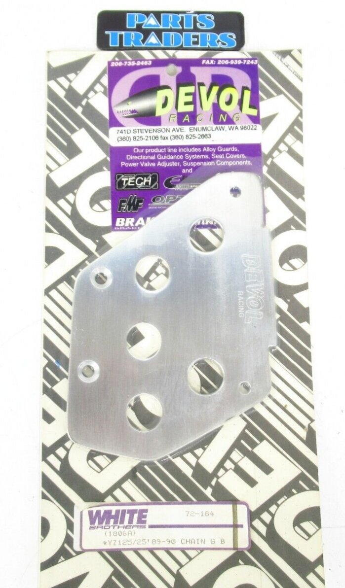 Devol Racing Rear Chain Guide Plate/Thrust Cover YZ125 YZ250