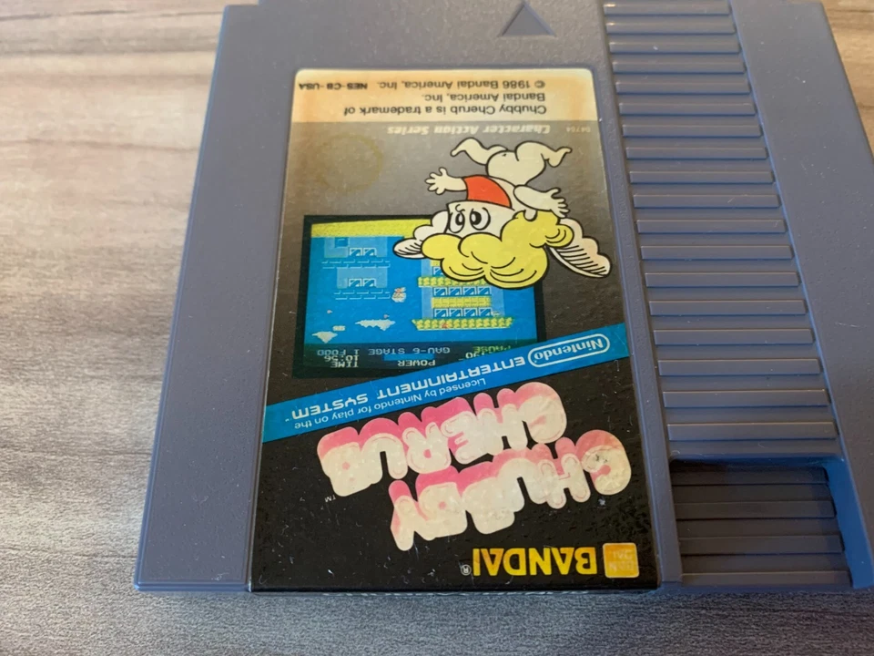 CHUBBY CHERUB Nintendo Entertainment System NES Game Authentic Tested 5 Screws - Image 2 of 4