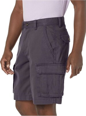 Amazon Essentials Size 36 Silver Gray Men's Classic-Fit 10'' Cargo Short