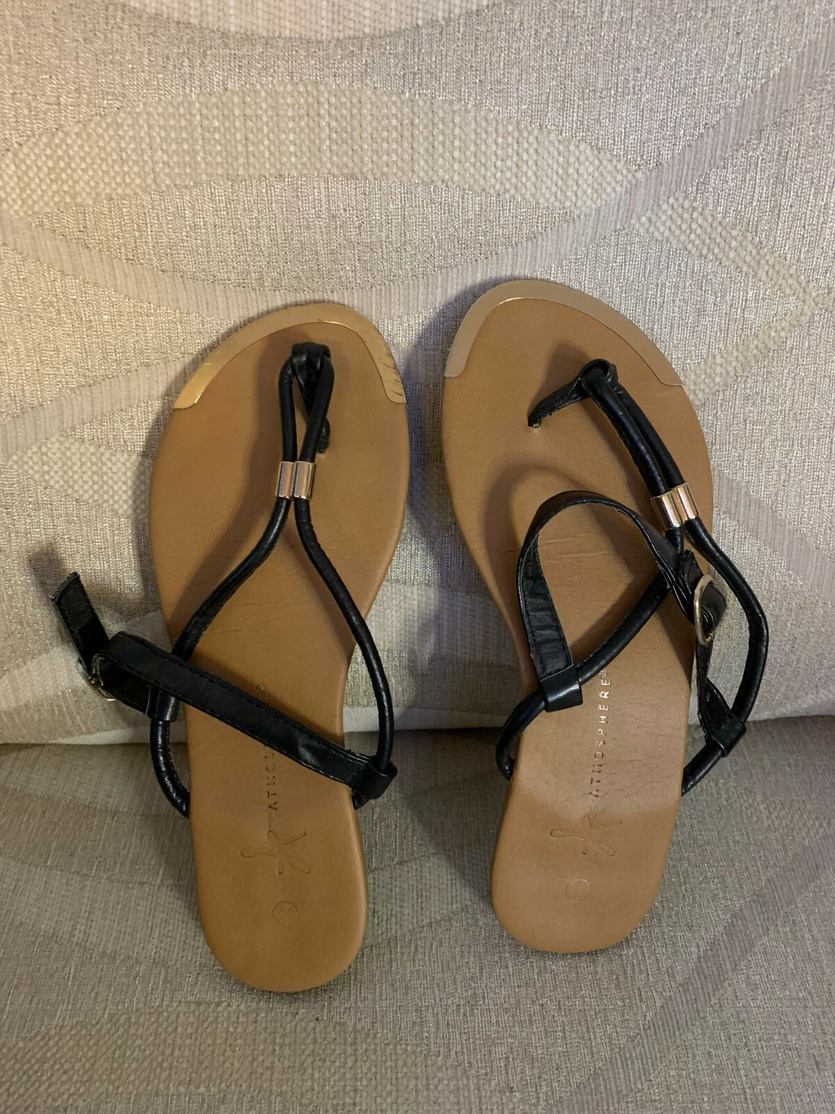 PANTOFOLA D’ORO Sandali donna Atmosphere Designer fibbia oro taglia UK 3