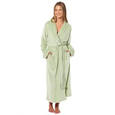 Womens Robe Soft Warm Belted Long Dressing Gown  with Pockets Ladies Everyday