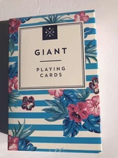 Giant Playing Cards, 4" x 6" #17062, WS Game Company, Hibiscus Hawaiian Flower