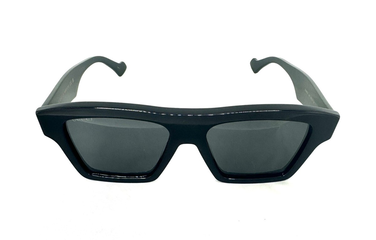 Gucci GG0962S 009 Black-Green/Grey Square Men's Sunglasses | eBay