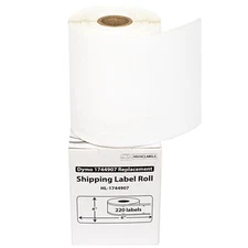 DYMO LW 1744907 4XL 4x6 (4"x6") Direct Thermal Labels - (1) Roll of 220