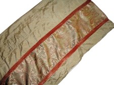 CHRIS MADDEN SAVOY GREEN PAISLEY VELVET WOVEN TAPESTY (1)  FLORAL VALANCE 18X88