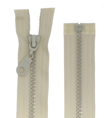 Reißverschluss PZ 5mm grob teilbar Kunststoff Plastik 60 65 70 75 80 85 90cm 