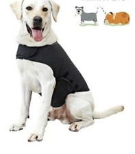 Calm Anxiety Dog Shirt JacketGrey L Separation Thunder Fireworks Travel