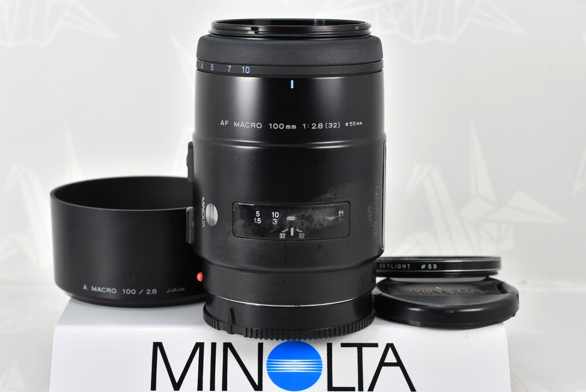 🌸[Opt. Near MINT ] Minolta AF 100mm f2.8 Macro New Lens for