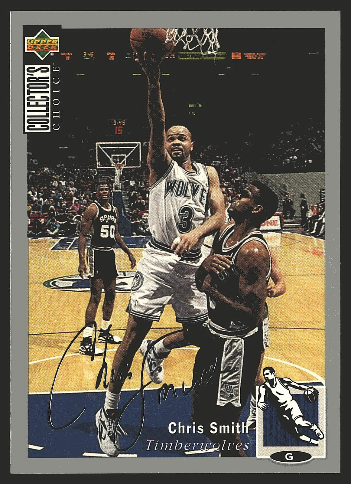 1994-95 Collector's Choice #46 Chris Smith Silver Signature