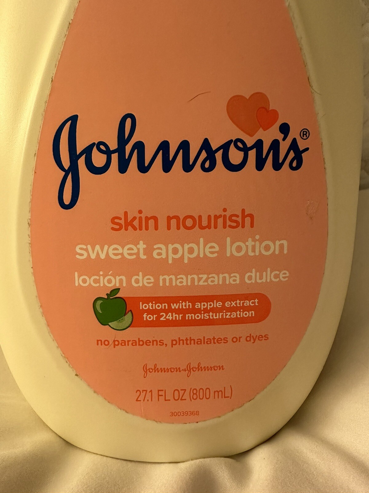 Johnson's Skin Nourish Sweet Apple Lotion Large 27 Fl Oz DISCONTINUED