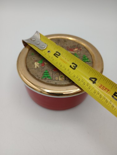 Vintage Elegante Natale Chokin Jamestown Cina Trinket Piatto con Coperchio Decorazione Oro 24k - Foto 9 di 9