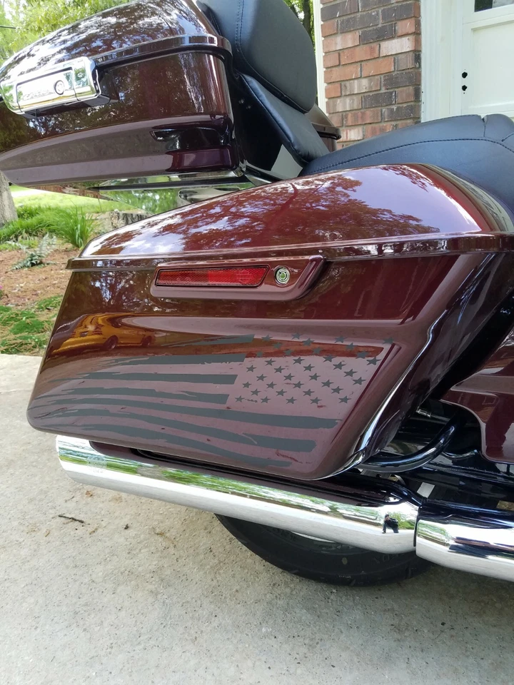 Cbcdecals- Side Saddlebag flags for 14-23 Harley Davidson" - Image 4 of 4