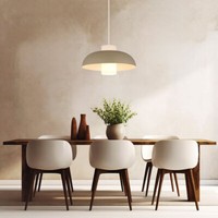 Pendelleuchte HäNgelampe Esszimmerlampe Glas Opal Wohnzimmerlampe Sand H 120 Cm