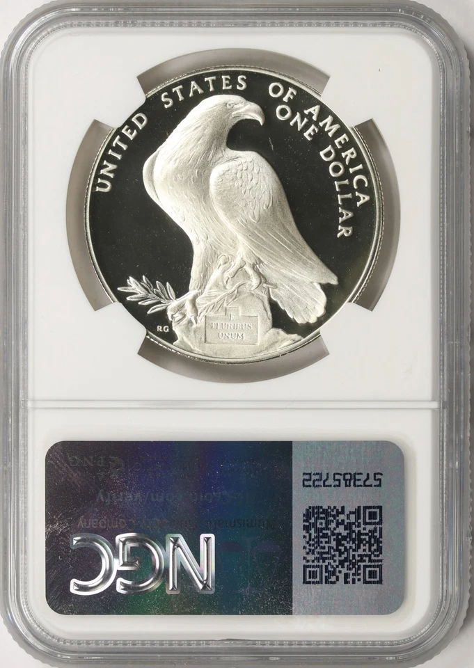 1984-S $1 Olympics Silver Dollar NGC PF69 Ultra Cameo - Image 2 of 2