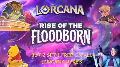 Disney Lorcana Rise of the Floodborn   Choose Your Card  Rare Super NON FOIL