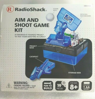 RadioShack ~Aim And Shoot Game Kit ~Ages 8+ ~Moving Backboard ~Fun To Build