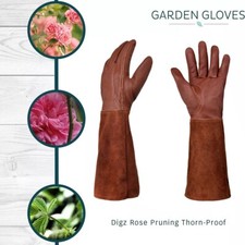 Professional Grade Gardening Gloves With Forearm Guard Perfect For Rose Pruning