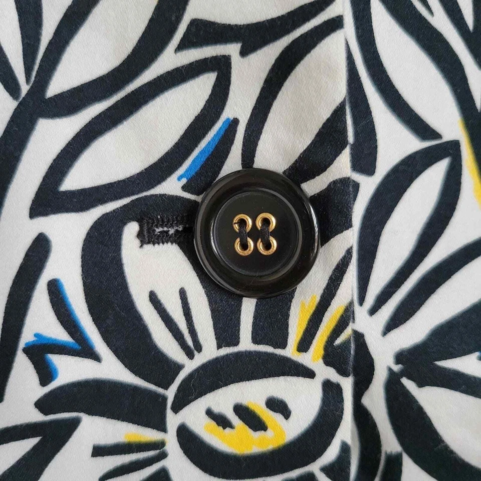 Chaqueta Blazer Jones Wear Elastizada Blanca Floral Foto 3 de 4