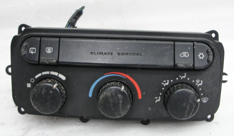 CONTROL DE CLIMA MANUAL temperatura zona única Dodge Caravan aire acondicionado 5005001 01-03 OEM Foto 2 de 3