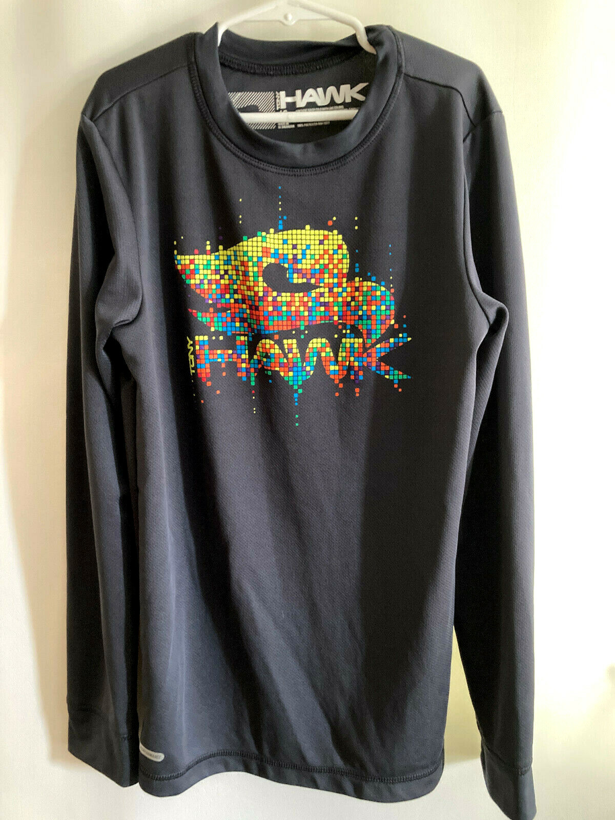 Tony Hawk BOYS Pullover Shirt Long Sleeved Skateboard Size 14-16 Large