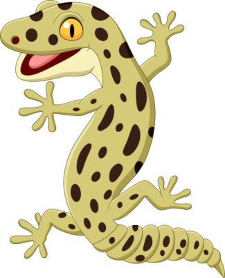 Aufkleber lustiger Gecko Autoaufkleber 10 x 12 cm Sticker Konturschnitt