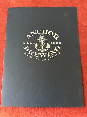 RARE Anchor Brewing Two-Pocket Folder San Francisco Since 1896 Anchor Steam