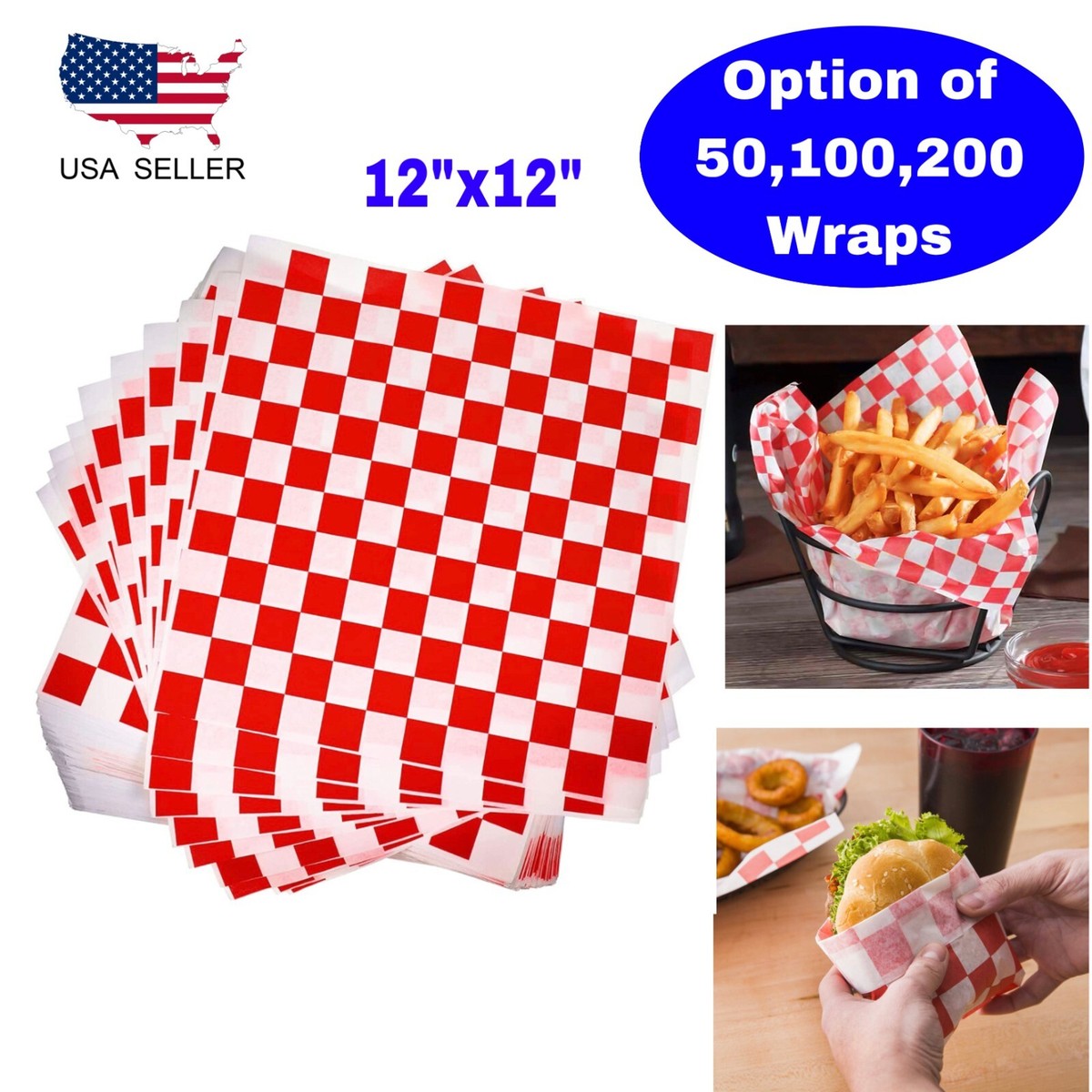 Hejo 100 Papier Emballage Alimentaire, Papiers Anti Graisse Alimentaire