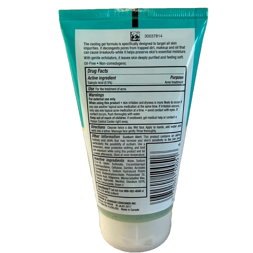 Neutrogena Deep Clean Purifying Cool Gel Scrub 4.2oz New RARE - Image 2 of 3
