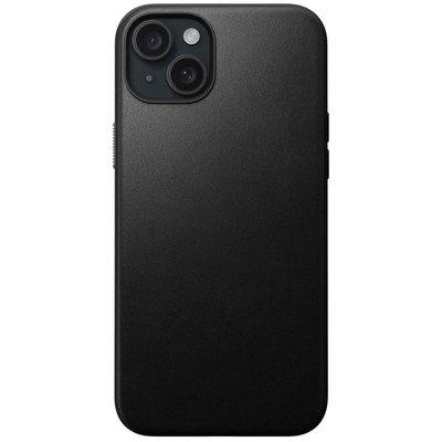 Nomad Modern Leather Case iPhone 15 Plus Black Schutzhülle