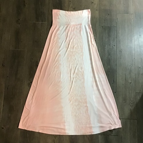 Womens Maxi Dress Strapless Full Length 