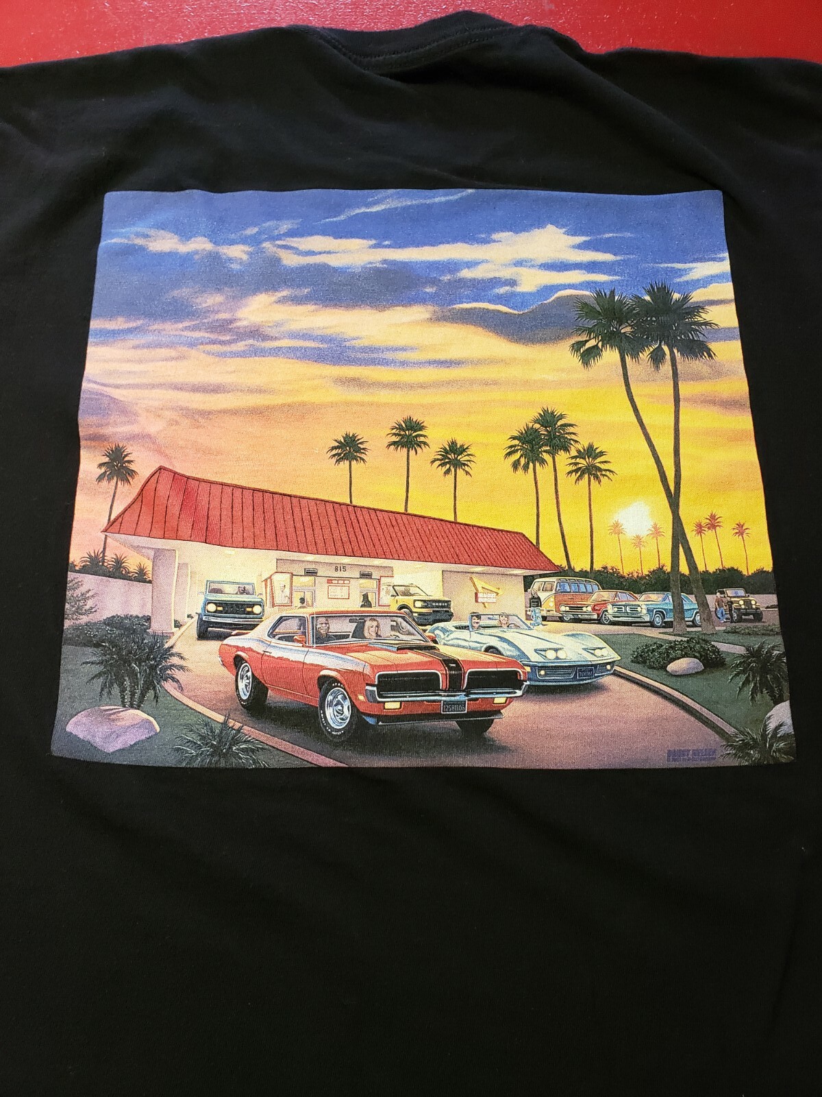 In-N-Out Burger California T-Shirt Blk XL 100% Cotton Made In U.S.A.