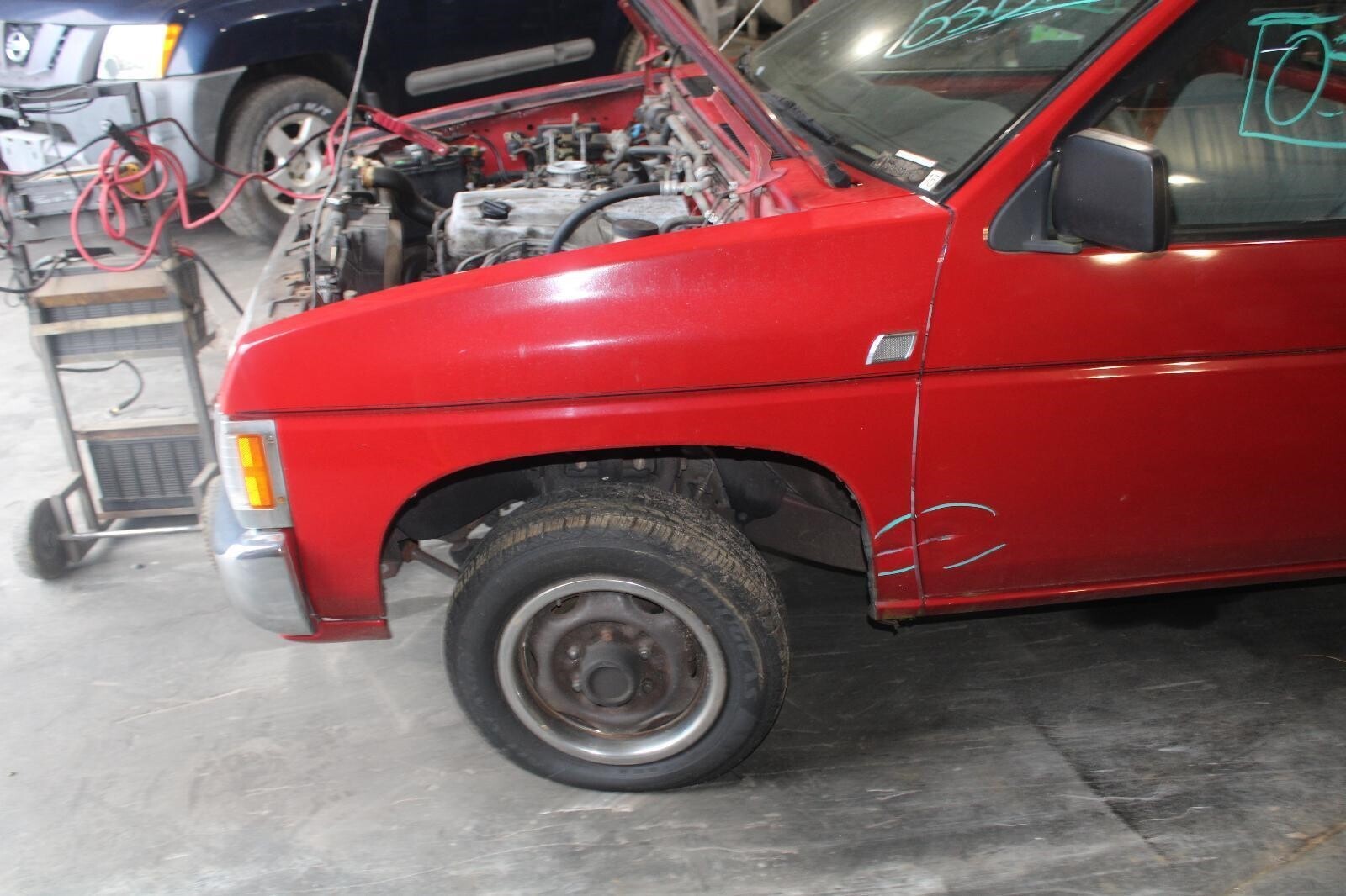 9197 Nissan Pickup D21 Hardbody Brake And Clutch Pedals Pair Assembly