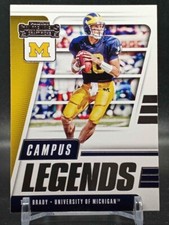 Tom Brady 2021 Panini Contenders Draft Picks Campus Legends Michigan Wolverines