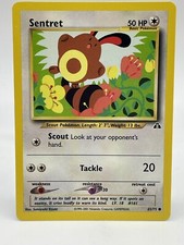 Carta Pokemon Sentret 63/75 Neo Discovery Non Holo Vintage 2001 NM