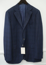 Men Suitsupply Blazer La Spalla Wool Navy Blue Size 114 EU58L UK/US48L