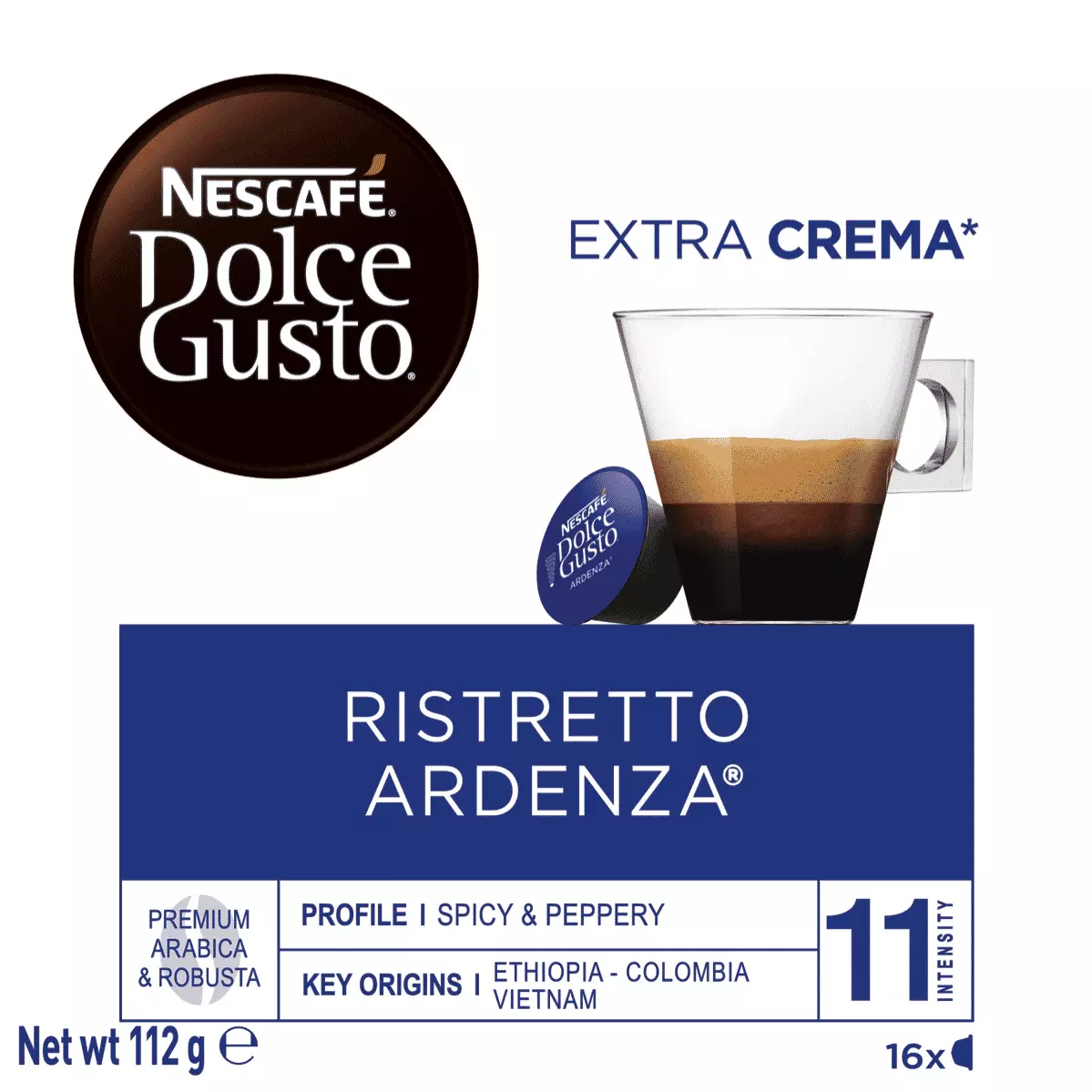 Nescafe Dolce Gusto Ristretto Ardenza Coffee Capsules Pack