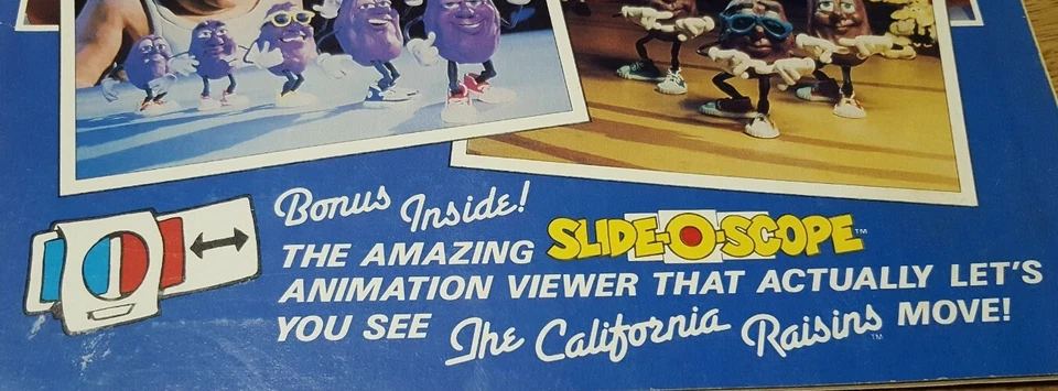 Libro de actividades álbum de pegatinas nuevo sin usar Diamond California Raisins 1988 vintage  Foto 3 de 4