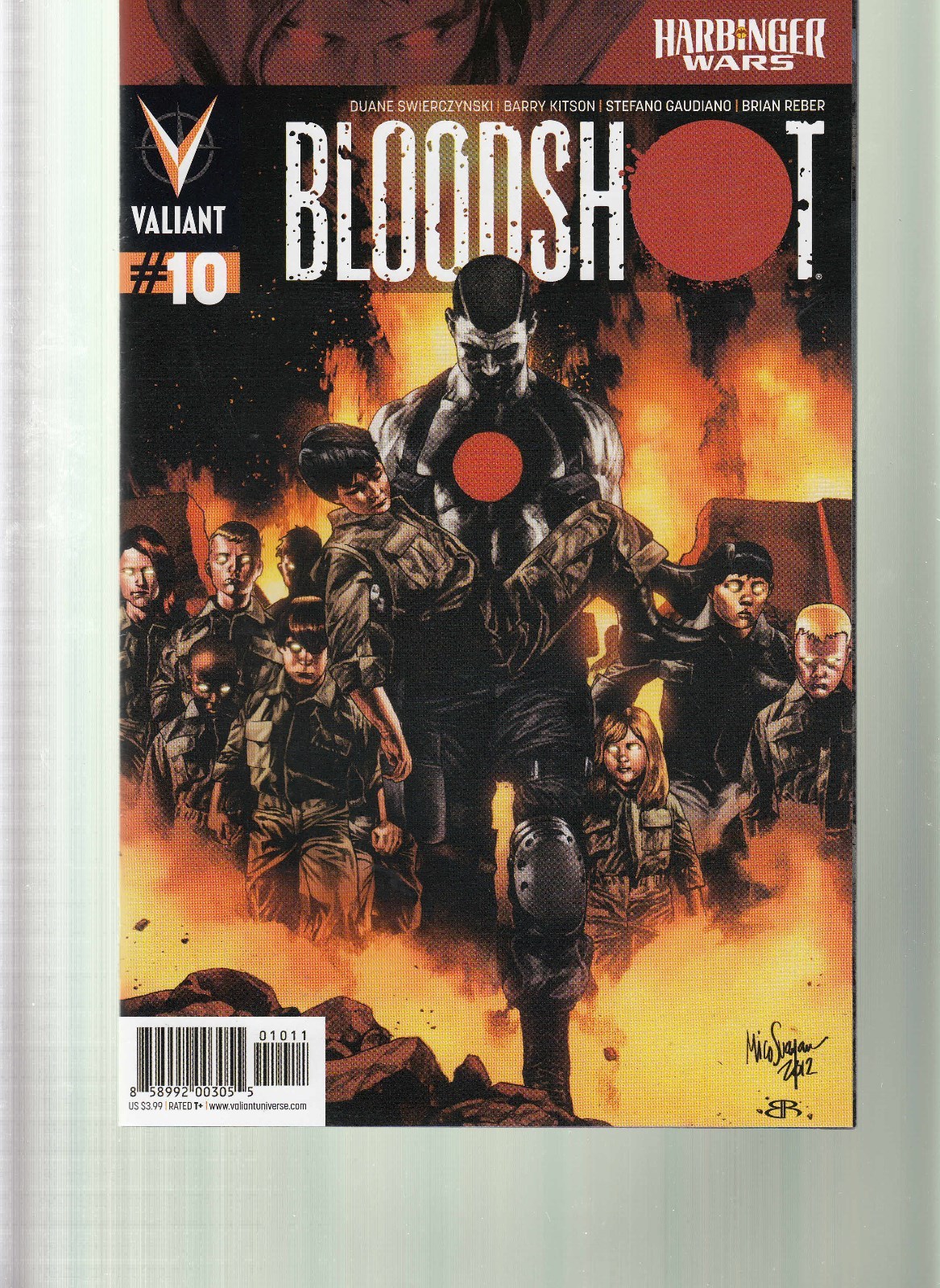 BLOODSHOT #10 - BARRY KITSON ART - MICO SUAYAN COVER - 2012