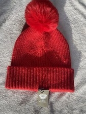 Vince Camuto Women's Faux Fur Pom Marled Knit Beanie NWT One Size Fits All 32