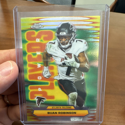 Topps 2025 Topps Chrome Power Players Refractor Bijan Robinson #PP-11 Falcons