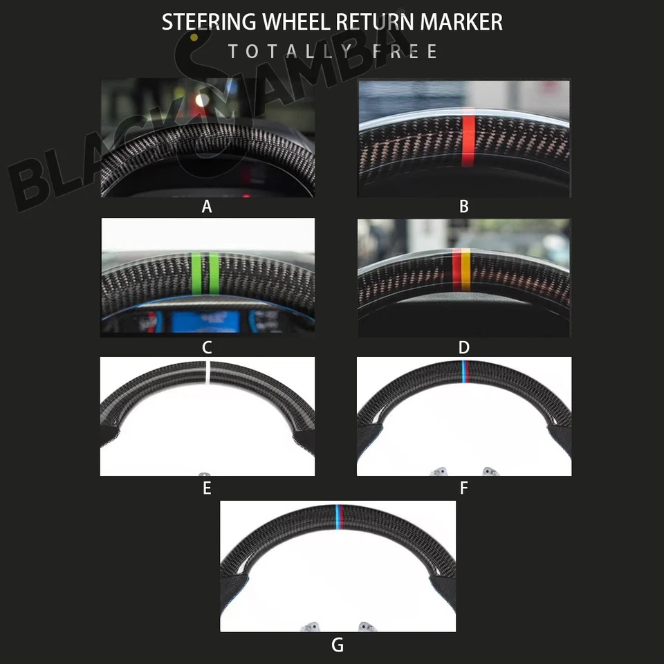 Custom Carbon Fiber leather Steering Wheel For Honda Civic 8th GEN 2006-2011 Foto 3 de 4