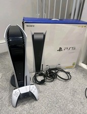 Sony PS5 Disc Edition White 1 Controller, Fully Working, Boxed, 825GB