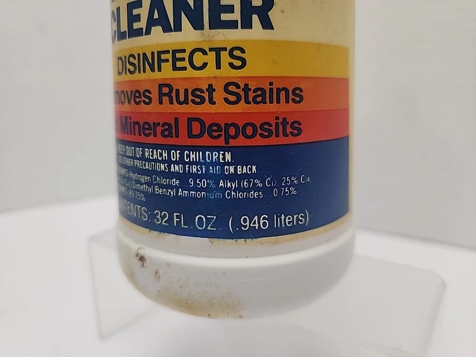 Limpiador profesional de inodoros Lysol 32 oz ¿descontinuado años 90? Botella llena Foto 4 de 4