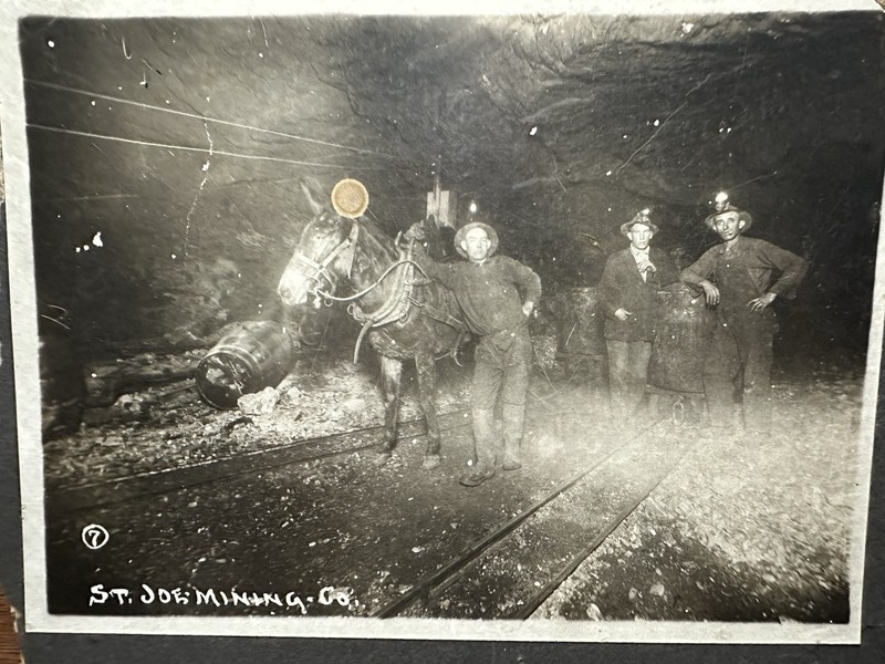 St. Joe Mining Company Undated Miners Photos Lot of 2