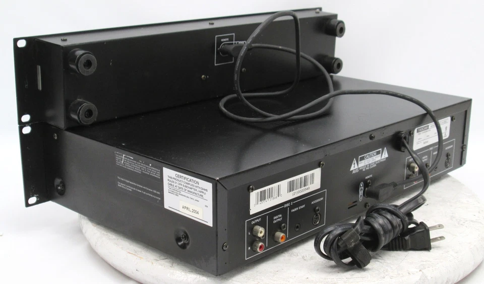 Tascam CD-X1500 Rack Mount Dual CD Player w/ Remote Unit - Image 2 of 3