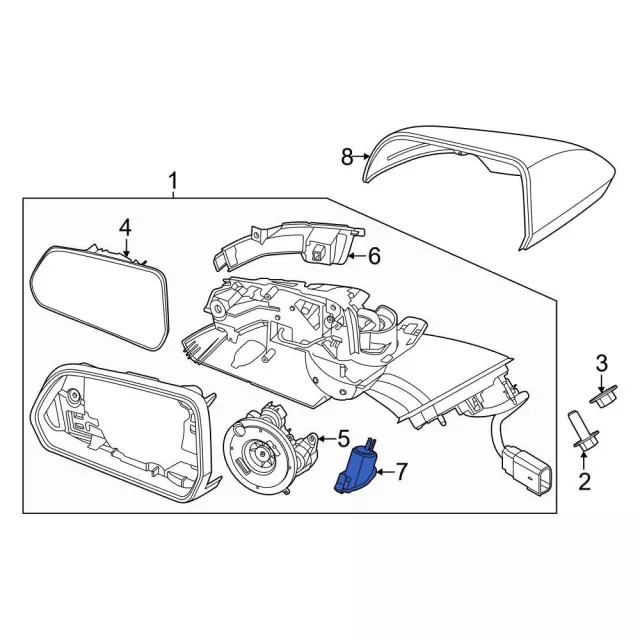 Lámpara de charco para Ford Mustang 2024 (N/P FR3Z-13B374-D)
