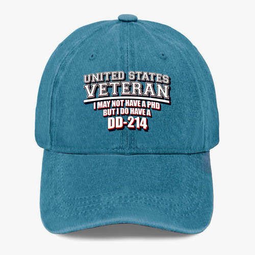 Baseballmütze DD214 Veteranen lustig Militär Humor US Veteran gewaschen verstellbar - Bild 18 von 19